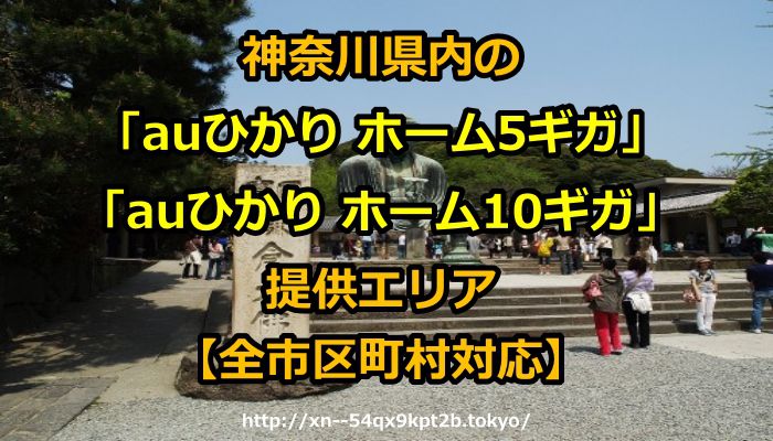 神奈川県,auひかり ホーム5ギガ,auひかり ホーム10ギガ,エリア,提供エリア,判定,チェック