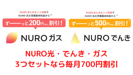 NUROでんき・ガスセット割