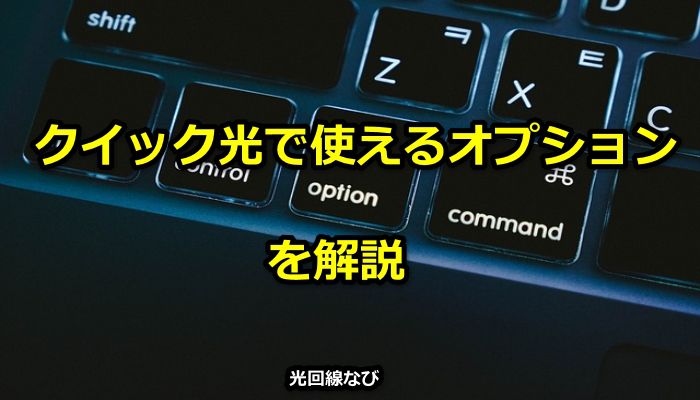 クイック光,株式会社DEX,オプション,デックス